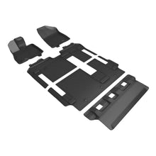 Load image into Gallery viewer, 3D MAXpider 21-24 Toyota Sienna 8-Seat Kagu 1st, 2nd, &amp; 3rd Row Floormats - Black 3D MAXpider ACEL1TY27201509