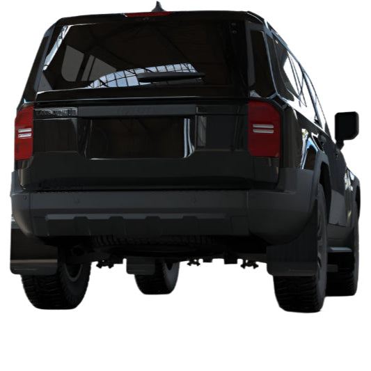 Rally Armor 22-25 Toyota Land Cruiser Black UR Mud Flap Metallic Black Logo