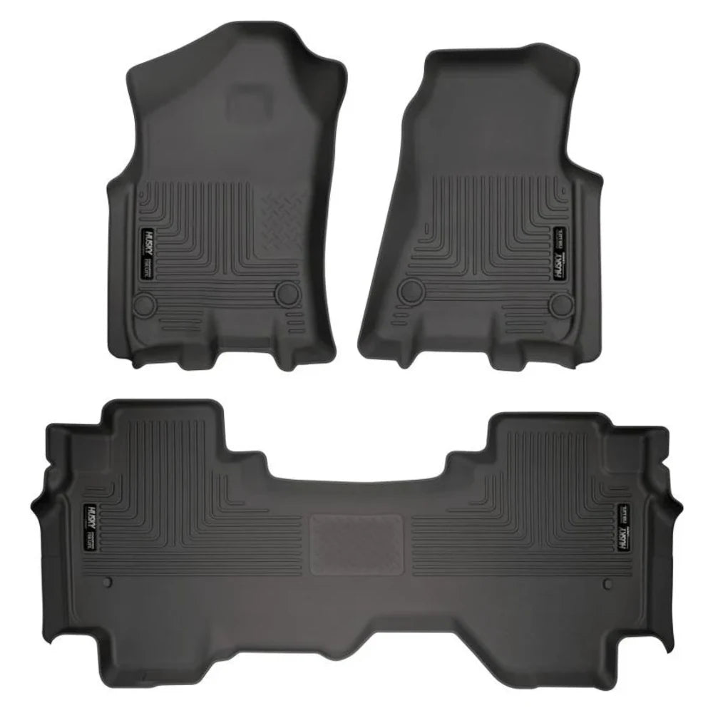 Husky Liners 19 Dodge Ram 1500 Quad Cab Weatherbeater Black Front & 2nd Seat Floor Liners - Husky Liners HSL94011