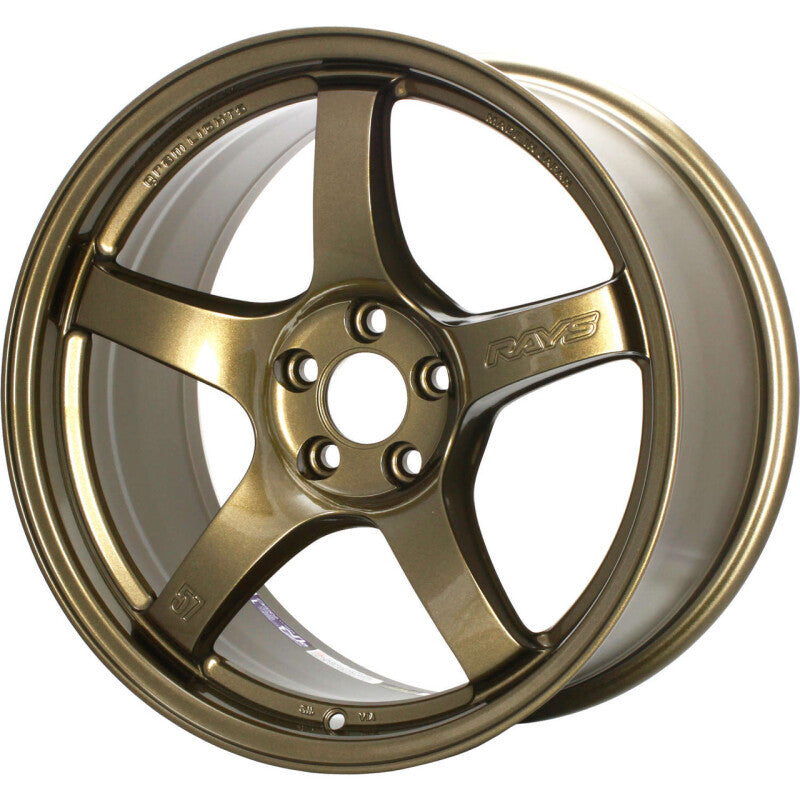 GLSWGCRX38EAGP-Gram Lights 57CR 18x9.5 +38 5-114.3 Almite Gold Wheel (Min Order Qty Of 20)-Wheels - Cast-Gram Lights