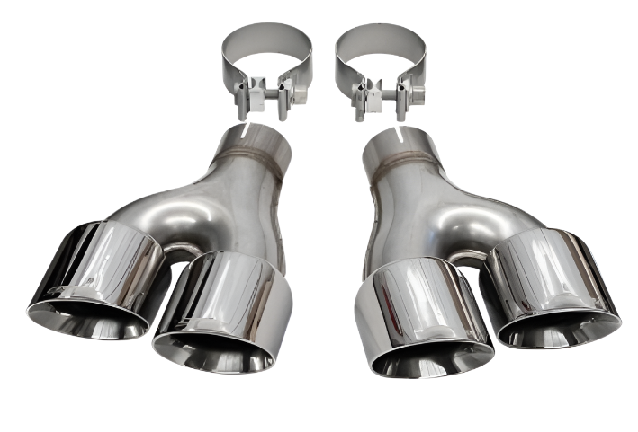 Corsa tip kit clamp-on design and included hardware