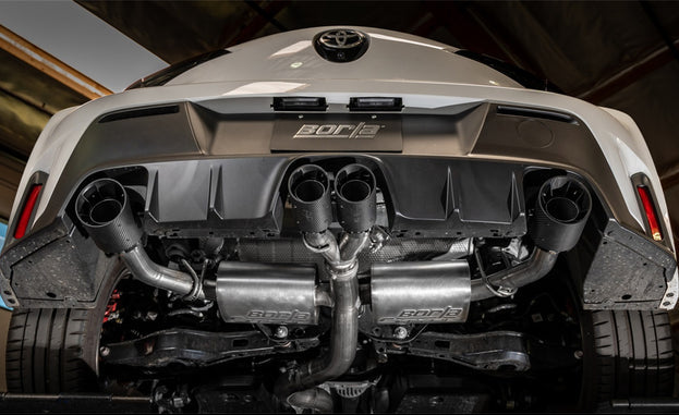 Borla Borla 23-24 Toyota GR Corolla ATAK Cat Back System - Carbon Fiber & Black Anodized