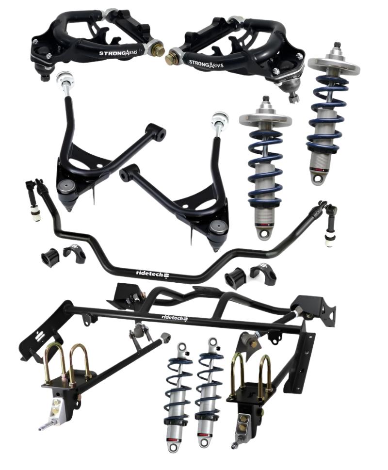 RID12100202-Ridetech 67-70 Ford Mustang HQ CoilOver Suspension System-Coilovers-Ridetech