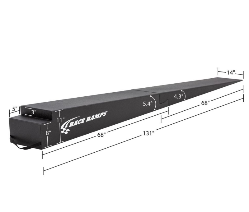 RRPRR-TR-11-2-Race Ramps 11in. Two-Piece Trailer Ramps - 5.4 Degree Approach Angle-Ramps-Race Ramps