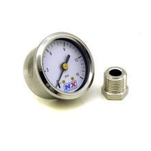 Load image into Gallery viewer, -Nitrous Express Pressure Gauge (0-15 PSI w/Adaptor)-Gauges-Nitrous Express