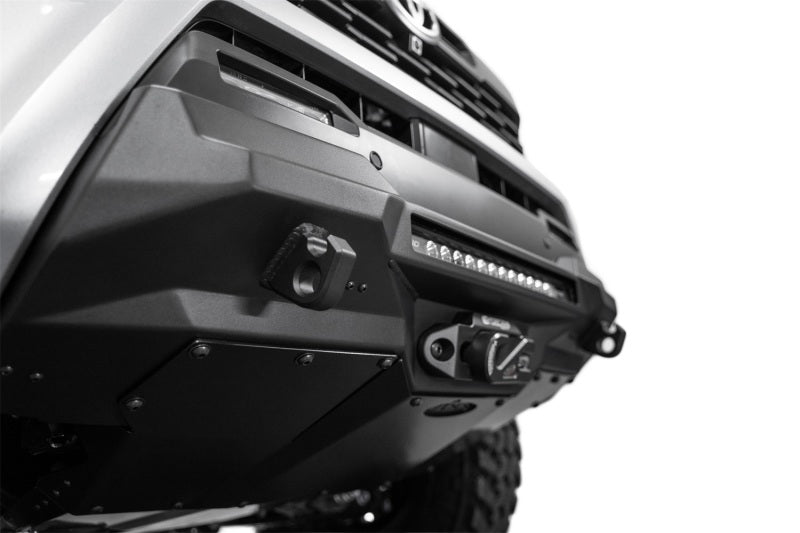 ADDF6703412601NA-Addictive Desert Designs 2024 Toyota Tacoma Stealth Center Mount Winch Front Bumper-Bumpers - Steel-Addictive Desert Designs