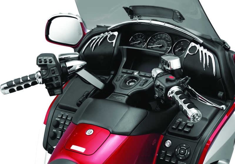 KUR6183-Kuryakyn ISO Grips For GL1800 With Heated Grips Chrome-Grips-Kuryakyn