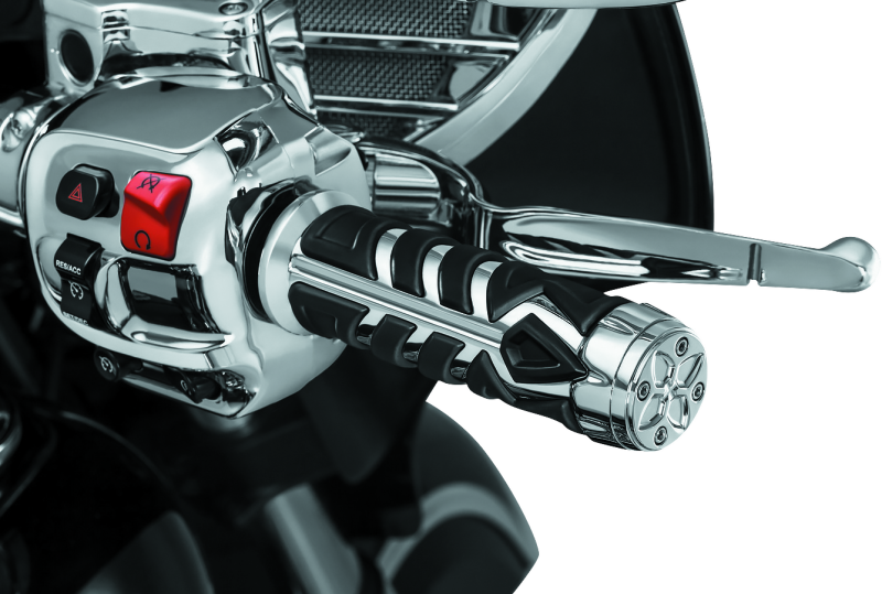 KUR5635-Kuryakyn Spear Grips For 14-17 Indian Chrome-Grips-Kuryakyn