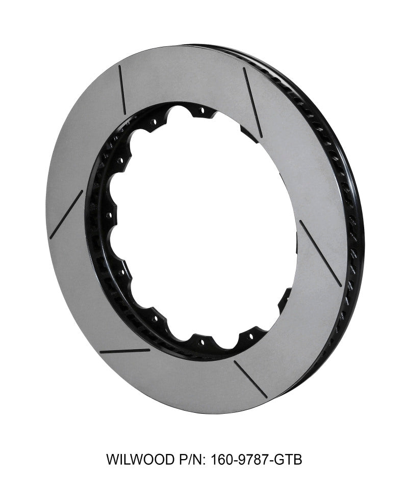 WIL160-9787-GTB-Wilwood Rotor-SV-GT 72 SPC-37 -RH-BLK 14.25 x 1.25 - 12 on 9.19in-Brake Rotors - 2 Piece-Wilwood