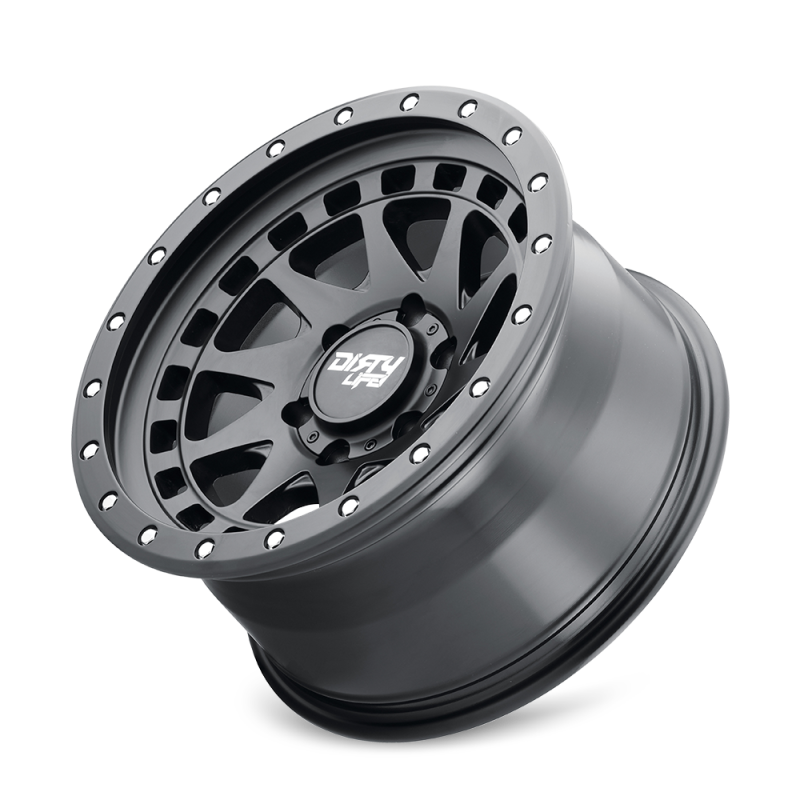 DLW9311-7973MB12-Dirty Life 9311 Enigma Pro 17x9/5x127 BP/-12mm Offset/71.5mm Hub Matte Black Wheel - Beadlock-Wheels - Cast-Dirty Life