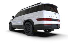 Load image into Gallery viewer, RALMF118-UR-BLK-WH-Rally Armor 2024+ Hyundai Santa Fe Black Mud Flap w/ White Logo-Mud Flaps-Rally Armor