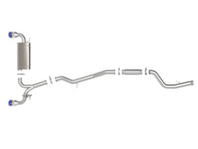 Load image into Gallery viewer, aFe aFe POWER Takeda 2021 Toyota Supra 2.0L (t) 2.5in-3in 304 SS CB Exhaust w/ Blue Tips