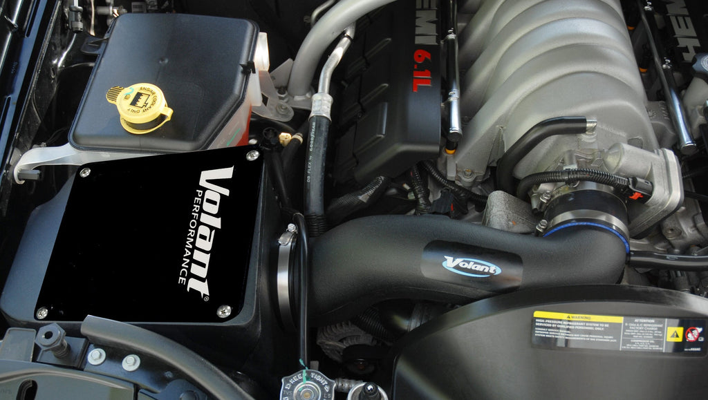 Volant closed box cold air intake installed on Jeep Grand Cherokee SRT8