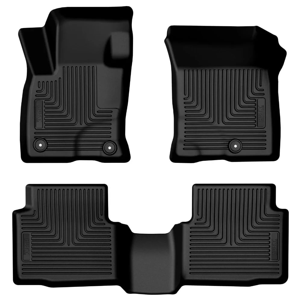 Husky Liners 24-25 Ford Escape Weatherbeater Front & 2nd Seat Floorliner (3pc Set) - Blk - Husky Liners HSL95331
