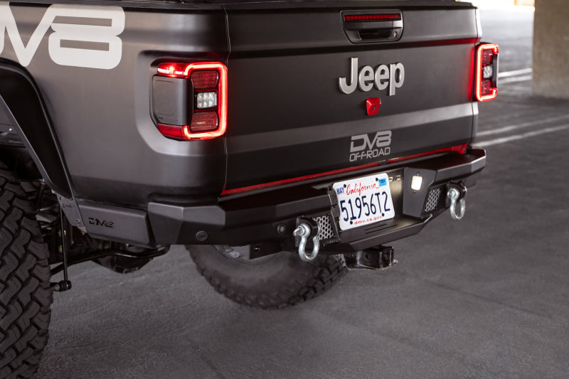 DVERBGL-06-DV8 Offroad 20-23 Jeep Gladiator JT MTO Series Rear Bumper-Bumpers - Steel-DV8 Offroad