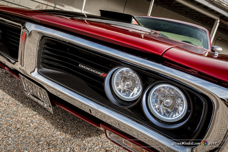 Oracle Pre-Installed Lights 5.75 IN. Sealed Beam - Red Halo-Headlights-ORACLE Lighting