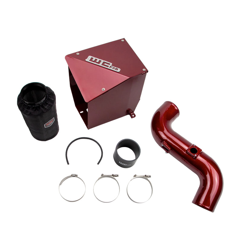 Wehrli 11-16 Chevrolet Duramax LML 4in Intake Kit - WCFab Red-Cold Air Intakes-Wehrli