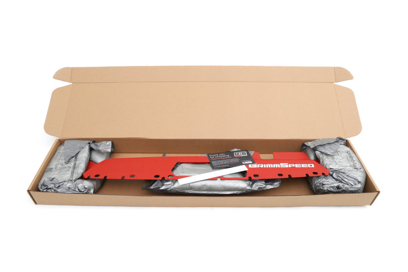GRM096042-GrimmSpeed 15+ Subaru WRX/STI Radiator Shroud - Red-Radiator Shrouds-GrimmSpeed