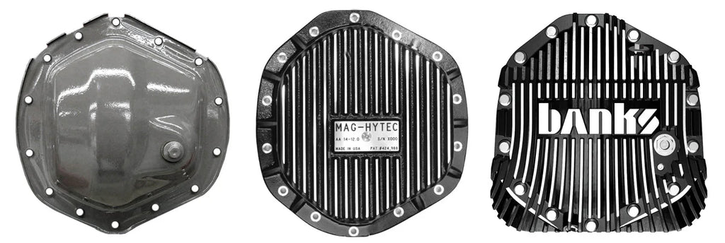 GBE19287-Banks 14 Bolt Rear Natural Differential Cover 2019+ Ram, 2020+ Chevy/GMC-Diff Covers-Banks Power