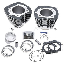 Load image into Gallery viewer, S&amp;S Cycle 99-06 BT 98in Bolt-In Big Bore Kit - Wrinkle Black-Piston Sets - Powersports-S&amp;S Cycle