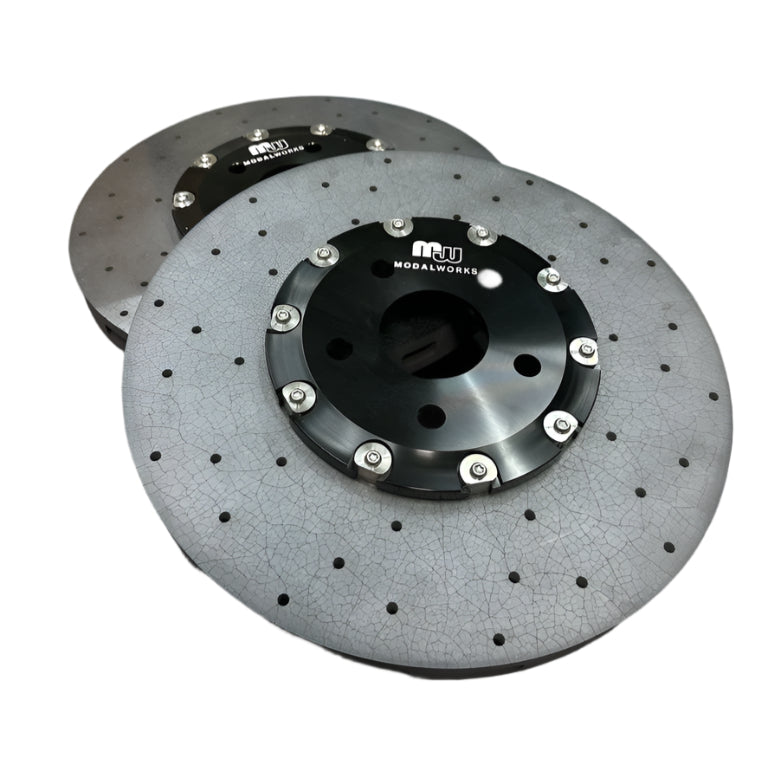 -Carbon Ceramic Brake Rotors Front WK2 Jeep Trackhawk, Dodge Durango Hellcat-Brake Rotors - 2 Piece-ModalWorks