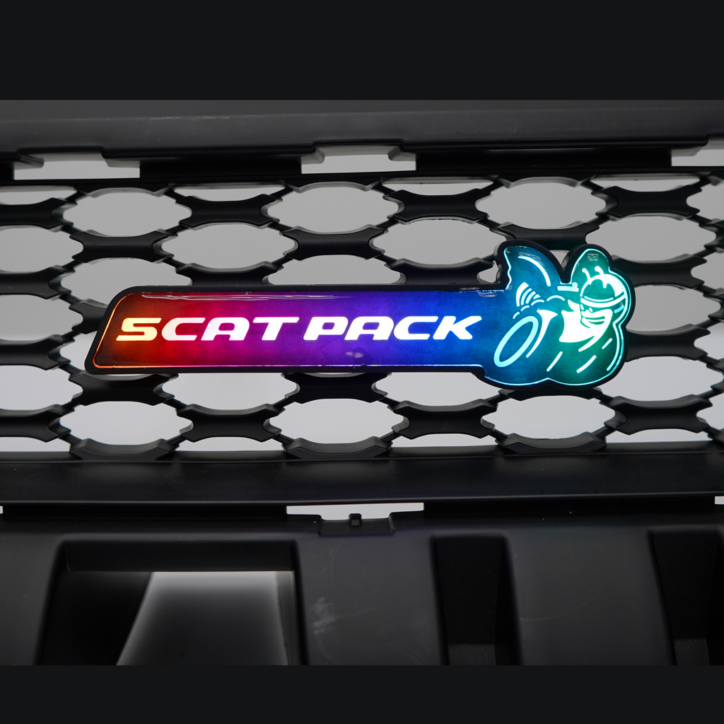 -Scatpack Multicolor Flow Illuminated LED Emblem-Illuminated LED Emblems-RGB Halo Kits