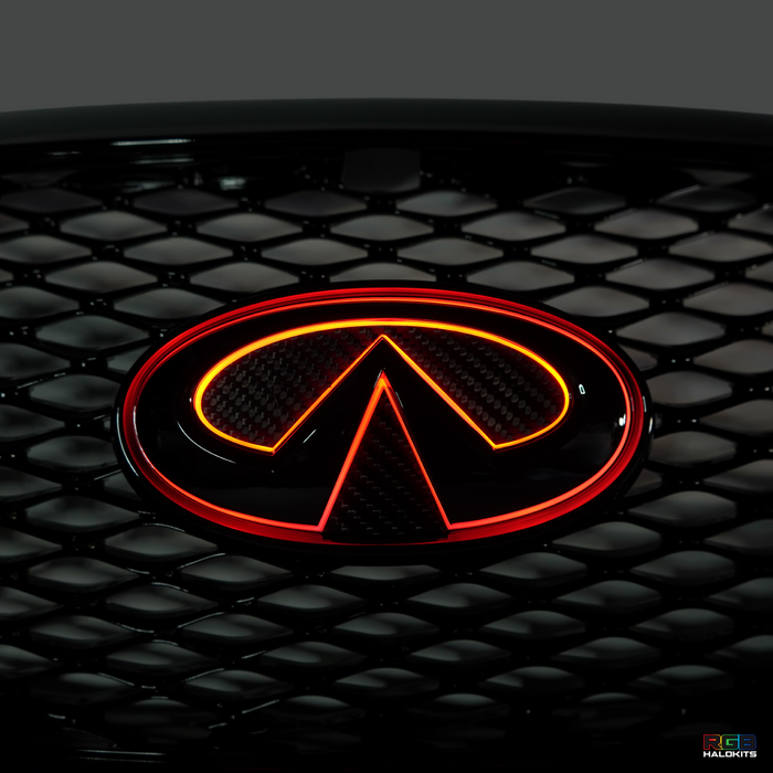 -Infiniti G37/G25 Sedan RGB LED Emblem: (2010-2013)-Illuminated Led Logos-RGB Halo Kits