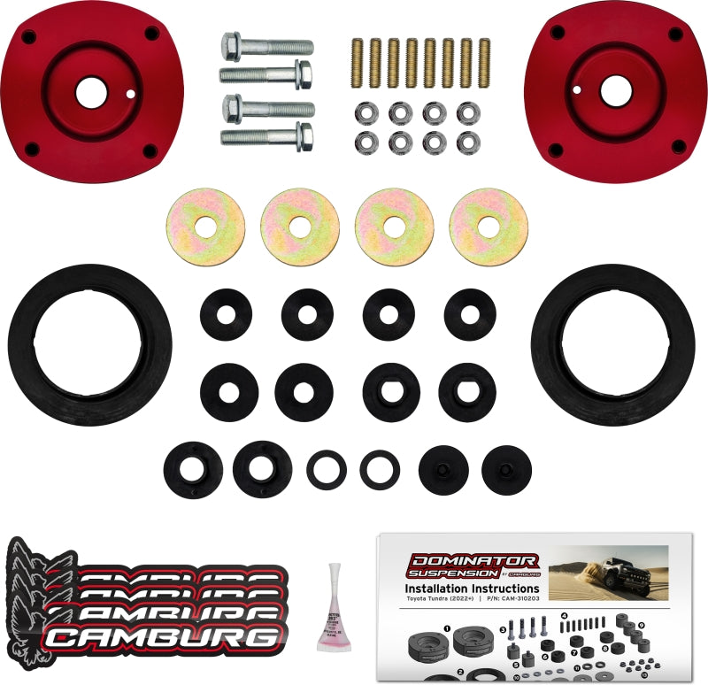CMBCAM-310203-Camburg 22-24 Toyota Tundra 2wd /4wd Dominator Preload Spacer Kit-Preload Adjusters-Camburg