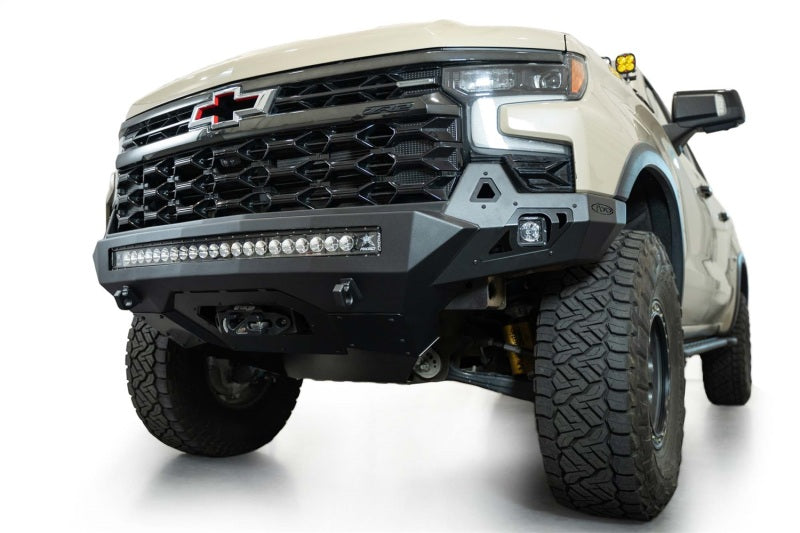 ADDF120083030103-Addictive Desert Designs 2022+ Chevy Silverado 1500 ZR2 Stealth Fighter Front Bumper-Bumpers - Steel-Addictive Desert Designs