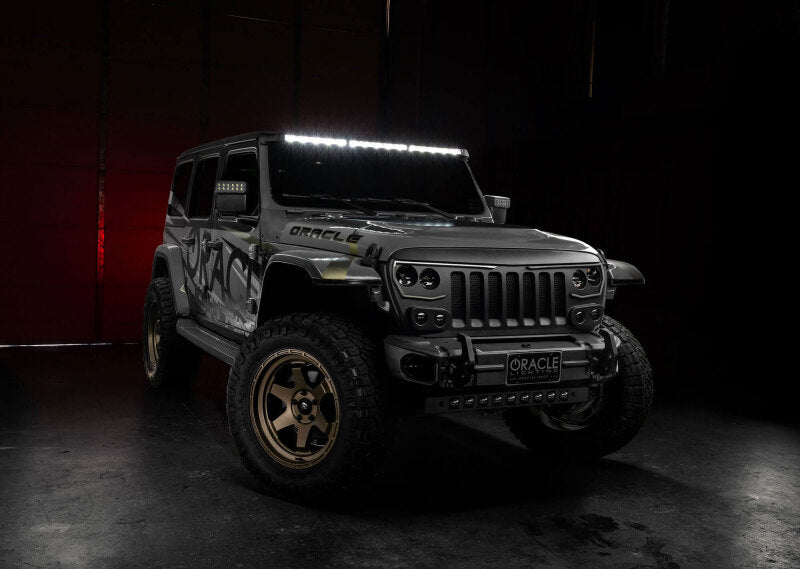ORL5917-023-Oracle Jeep Wrangler JL/Gladiator JT Integrated Windhsiled LED Light Bar System-Light Mounts-ORACLE Lighting