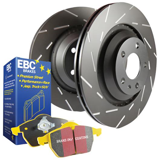 EBC S9 Kits Yellowstuff Pads and USR Rotors-Brake Rotors - Slotted-EBC