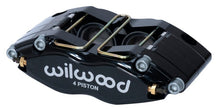 Load image into Gallery viewer, WIL120-14698-BK-Wilwood Caliper- DPR-DS - Black 1.25in Piston .38/.500in Rotor - Dust Seal-Brake Calipers - Perf-Wilwood