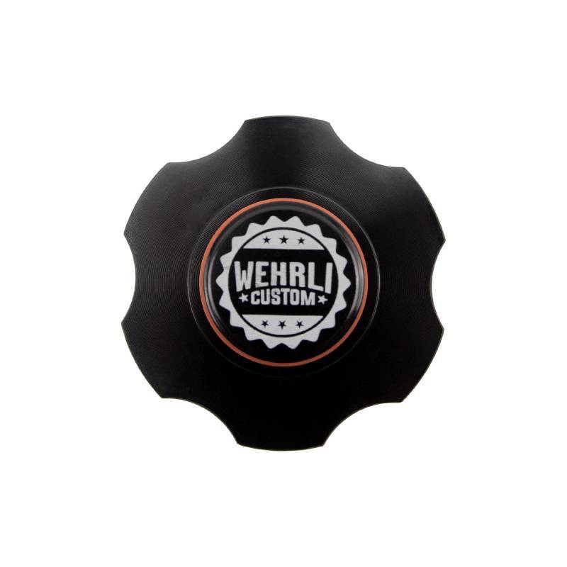 Wehrli 98.5-23 Cummins Billet Aluminum Black Anodized Oil Fill Cap-Oil Fill Tubes-Wehrli