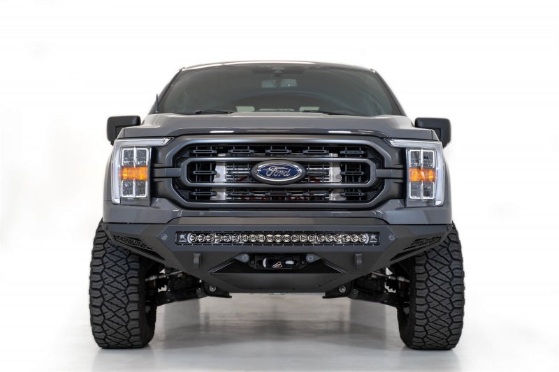 ADDF191422860103-Addictive Desert Designs 2021 Ford F-150 Stealth Fighter Winch Front Bumper-Bumpers - Steel-Addictive Desert Designs