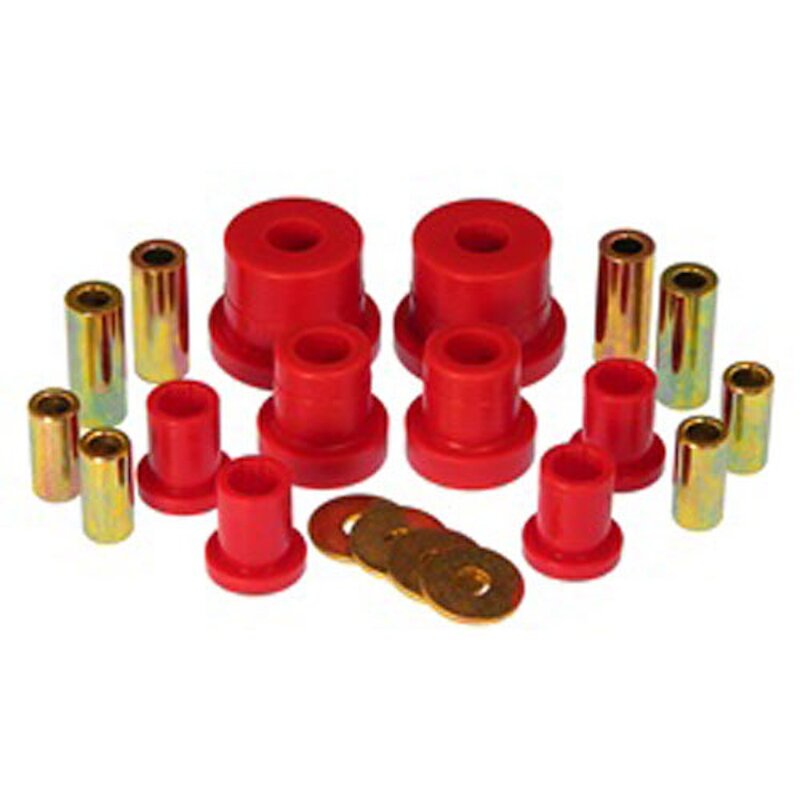 PRO7-242-Prothane 06-09 Chevy Trailblazer Front Control Arm Bushings - Red-Bushing Kits-Prothane