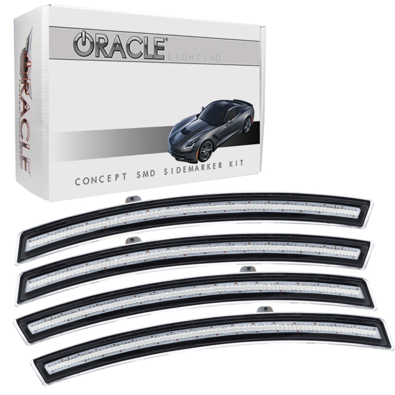 Oracle Chevrolet Corvette C7 Concept Sidemarker Set - Clear - No Paint-Light Strip LED-ORACLE Lighting