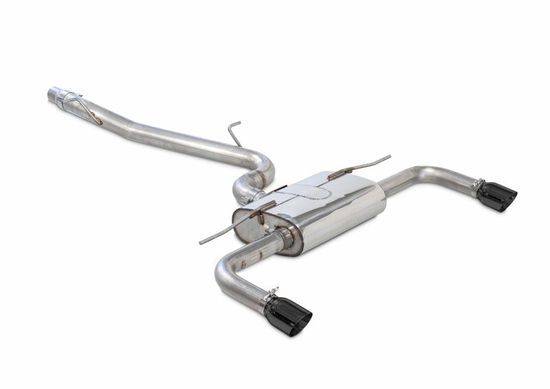 AWE3015-32058-AWE Tuning Audi 8V A3 Touring Edition Exhaust - Dual Outlet Diamond Black 90 mm Tips-Catback-AWE Tuning