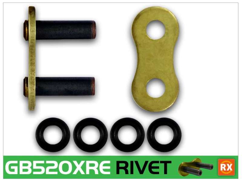 RKCGB520XRE-RL-RK Chain GB520XRE-RIVET - Gold-Chains-RK Chain