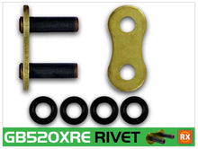 Load image into Gallery viewer, RKCGB520XRE-RL-RK Chain GB520XRE-RIVET - Gold-Chains-RK Chain