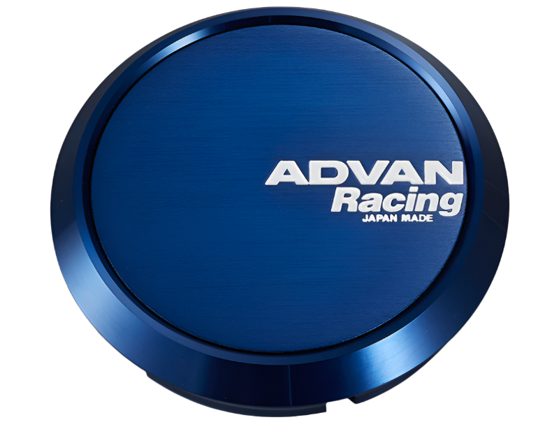 AVNV2081-Advan 73mm Flat Centercap - Blue Anodized-Wheel Center Caps-Advan