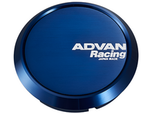 Load image into Gallery viewer, AVNV2081-Advan 73mm Flat Centercap - Blue Anodized-Wheel Center Caps-Advan