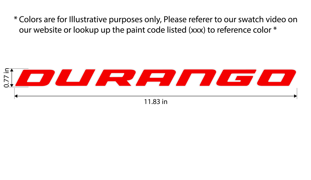 Exotic Innovations Dodge Durango Rear Badge/Emblem - OEM Color-Matched / Carbon Fiber