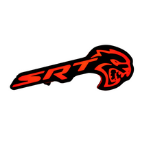 Load image into Gallery viewer, -SRT Hellcat LED Emblem Badge: (Multicolor)-Illuminated Led Logos-RGB Halo Kits