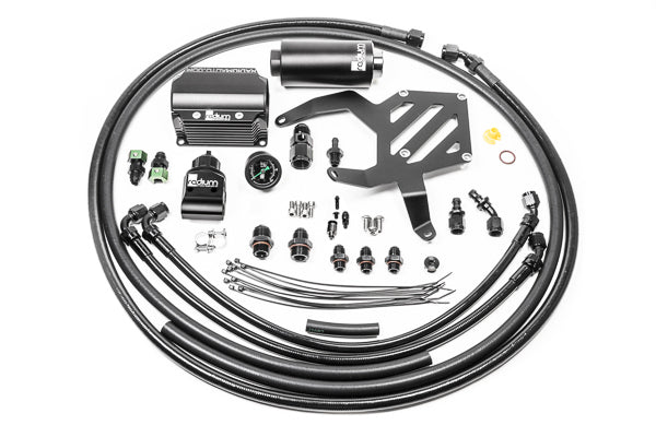 RAD20-0966-03-Radium Engineering FR-S/BRZ/GT86/GR86 Fuel Hanger Plumbing Kit w/ Stainless Filter-Fuel Pump Hangers-Radium Engineering