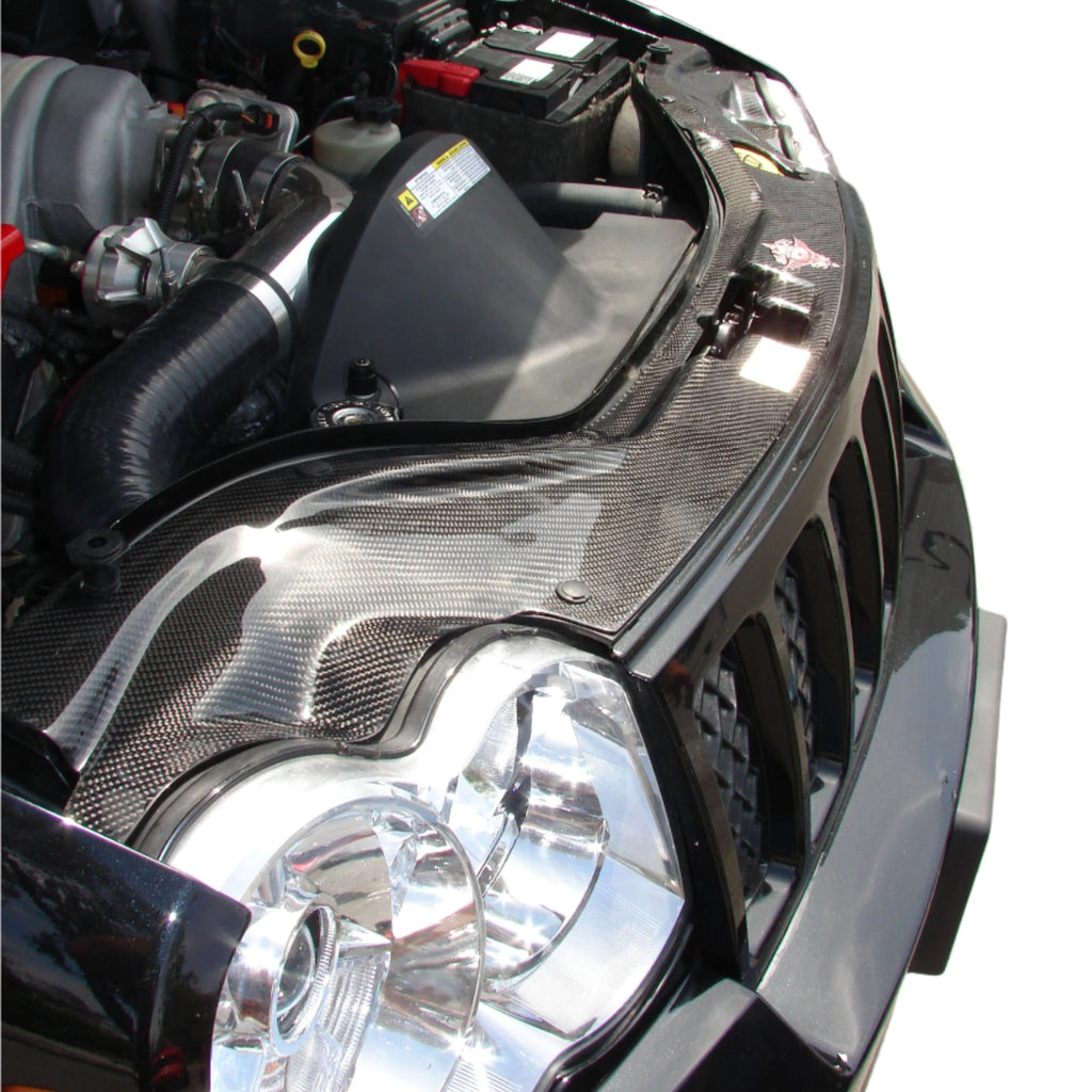 2005-2010 Jeep Grand Cherokee Carbon Fiber Radiator Cover - Black Ops Auto Works