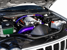 Load image into Gallery viewer, Carbon Fiber Fan Shroud Overlay | BOAW-FS05JPGC-C, installed detail