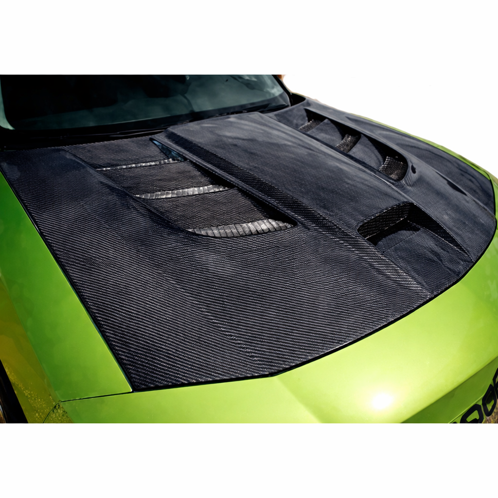 Detailed view of integrated heat extraction vents on the Sniper 1.0 hood