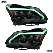 Load image into Gallery viewer, RGB Halo Kits (2010-2013) Infiniti G37 Multicolor Flow DRL Boards (for Spyder Headlights only)
