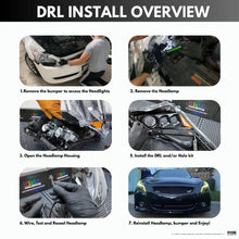 Load image into Gallery viewer, RGB Halo Kits (2010-2013) Infiniti G37 Multicolor Flow DRL Boards (for Spyder Headlights only)