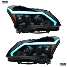 Load image into Gallery viewer, RGB Halo Kits (2010-2013) Infiniti G37 Multicolor Flow DRL Boards (for Spyder Headlights only)